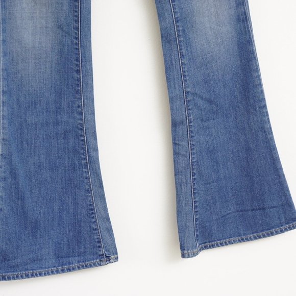 Paige Women's Lou Lou Petite Flare Jeans 26 - Picture 3 of 6
